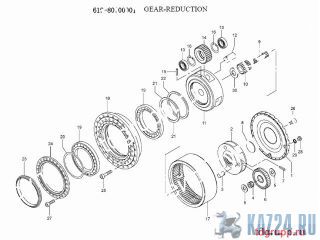 619-80700001   (gear-reduction) Kato HD2045-3 